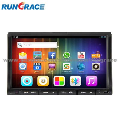 Rungrace Android 4.4 7 Inch In-Dash Car DVD Player Multi-Touch Capacitive With WIFI,GPS,RDS,IPOD ,Bluetooth,Touch,Screen