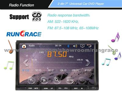 Rungrace Android 4.4 7 Inch In-Dash Car DVD Player Multi-Touch Capacitive With WIFI,GPS,RDS,IPOD ,Bluetooth,Touch,Screen