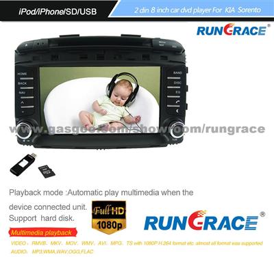 Rungrace Android Car DVD Player For Kia Sorento Kia Carens Kia K2 Navigation-Ready GPS