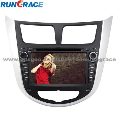 Rungrace 7-Inch 2 Din TFT Screen In-Dash Car DVD Player For Hyundai Verna With Bluetooth,Navigation-Ready GPS,RDS,RL-499WGNR02