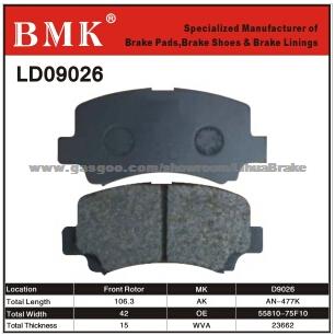 Environment Friendly Brake Pads (D9026)