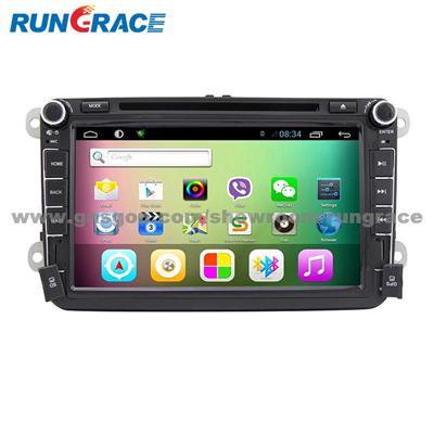 Rungrace 8-Inch 2 Din TFT Screen In-Dash Car DVD Player For Volkswagen With Bluetooth,Navigation-Ready GPS,RDS,RL-521WGNR02