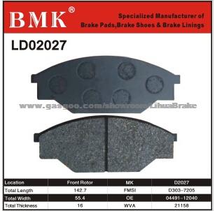 Advanced Quality Brake Pads (D2027)