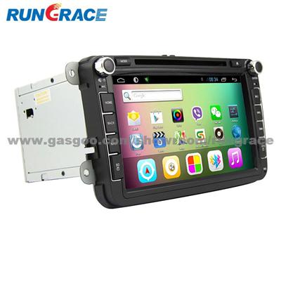 Rungrace 8-Inch 2 Din TFT Screen In-Dash Car DVD Player For Volkswagen With Bluetooth,Navigation-Ready GPS,RDS