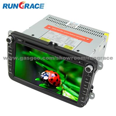 Rungrace Android 8-Inch 2 Din TFT Screen In-Dash Car DVD Player For Volkswagen With Bluetooth,Navigation-Ready GPS,RDS