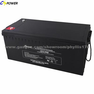 Cspower Rechargeable Battery 12V200ah For Solar Systems And UPS