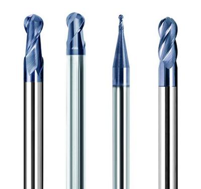Tungsten Carbide 2 Flutes Ball Nose End Mills With Long Shank For Cutting All Kinds Of Materials