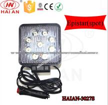 4inch 27W Epistar Led Truck Work Light/24V 5000k LED Work Light/Spot Beam For Trucks HAIAN-3027S