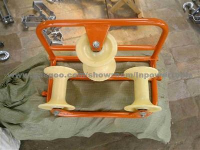 3 Drum Corner Cable Pulley Roller Block