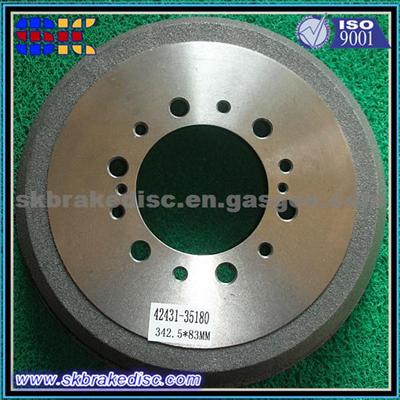 Rear Axle Postion Brake Drum Parts For Toyota