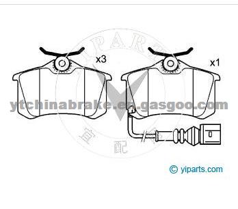 Brake Pad Set 6Q0698451 For Skoda Braking System