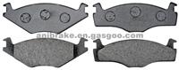 BRAKE PAD A-142K, A-143K, FDB1072, FDB209, FDB385, FDB392, FDB419, 20887, 20888, 20889, 20887, D280-7183, D280-7243, D569-7209, D1038, D1040, GDB1219