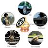 Universal Metal Magnetic Cell Phone Car Holder Gold Plating 360° Degrees Rotating Magic Metal Phone Car Mount