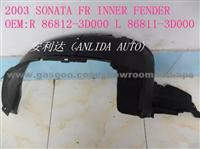 2003 SONATA INNER FENDER 86811-3D000 86812-3D000