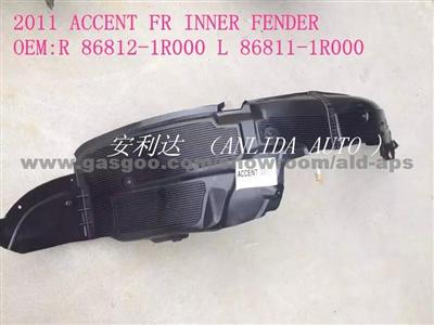 2011 ACCENT INNER FENDER 86811-1R000 86812-1R000