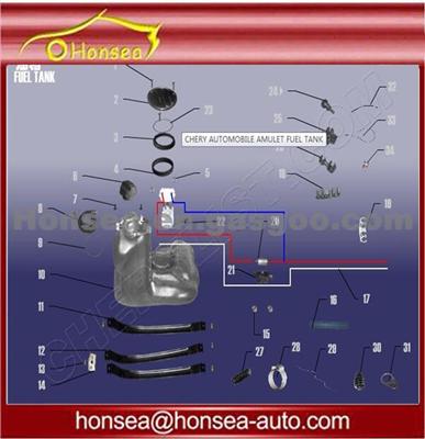 Original Chery Parts Fuel Tank For Chery Parts