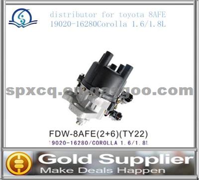 Brand New Distributor For Toyota Corolla 1.6/1.8L 8AFE 19020-16280 With High Quality And Most Competitive Price.