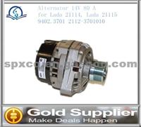 Brand New Alternator 14V 80 A For Lada 21114, Lada 21115 9402.3701 2112-3701010 With High Quality And Most Competitive Price.