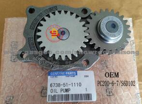 Komatsu Excavator Spare Parts Oil Pump (6738-51-1100)