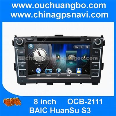 Ouchuangbo Audio DVD GPS Radio Stereo BAIC HuanSu S3 With MP3 USB SD Russian Spanish