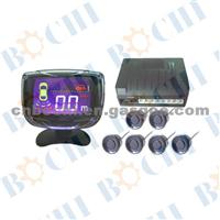 LCD Digital Display SIX Sensors Electromagnetic Parking Sensor