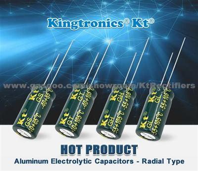 Kt Kingtronics New Arrival: Aluminum Electrolytic Capacitor (Electrolytic Capacitor/E-Cap)