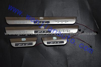 Door Sills Scuff Plate LED For Honda Fit 2014