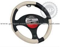 #19569 38cm Diameter Genuine Leather Cool Steering Wheel Cover