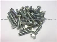 QTY 10 M7 X 20 HEX SET BOLTS FULLY THREADED 8.8 HIGH TENSILE BRIGHT ZINC PLATED