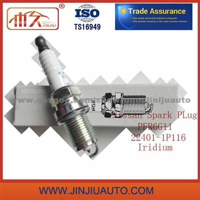 Factory Spark Plugs Nissan Spark Plug 22401-1P116 PFR6G11 High Power Working 50000 Kms