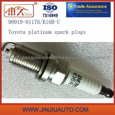 Toyota Platinum Denso Spark Plugs 90919-01176 90919-01166 K16R-U