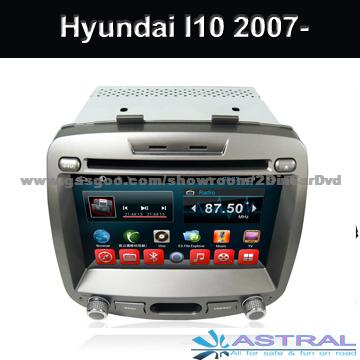 Factory Central Multimedia Player Stereo System For Hyundai I10 2007 08 09 2010 11 2012