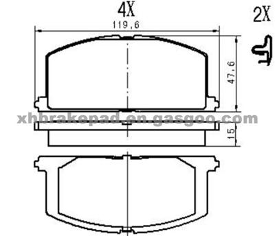 TOYOTA Brake Pad D241-7152