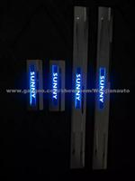 Door Sills Scuff Plate LED For Nissan Sunny