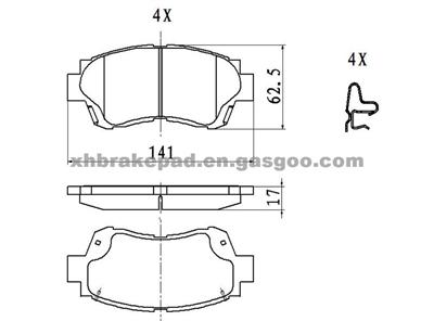 LEXUS Brake Pad 04491-50020