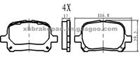 LEXUS Brake Pad 04465-33130