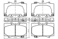 LEXUS Brake Pad 04465-60220