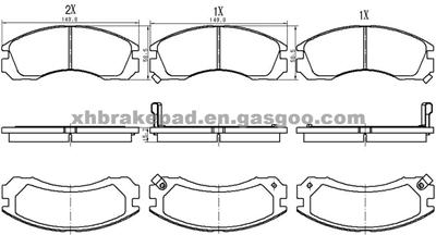 MITSUBISHI Brake Pad MB 857 837