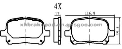 LEXUS Brake Pad 04465-33130