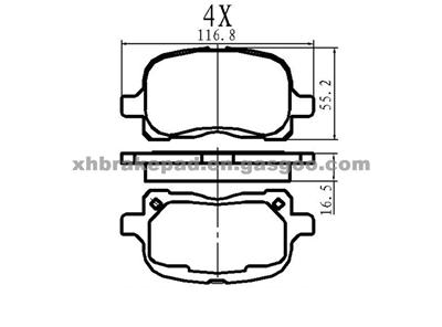 CHEVROLET Brake Pad 04465-02050