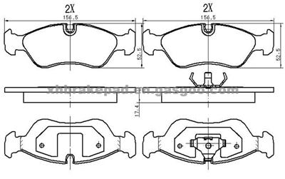 DAEWOO Brake Pad 1104 6152