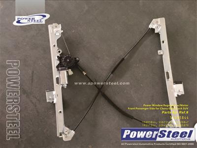 Window Regulator W/Motor Front Right # 15095844, 741-645