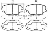 TOYOTA Brake Pad 04465-42080