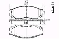 Mitsubishi Brake Pad MR 205 256