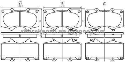 LEXUS Brake Pad 04465-35290