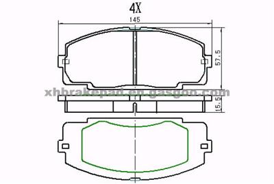 TOYOTA Brake Pad 04465-25040