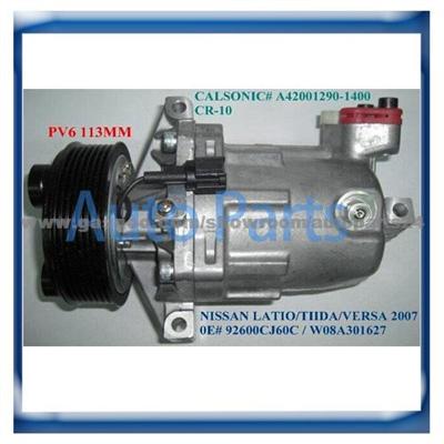 CR-10 CR10 Auto Ac Compressor For Nissan Tiida 1.8L 92600CJ60A 92600CJ70A 92600-CJ700