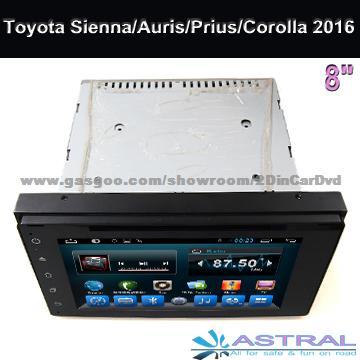 Toyota Car Dvd Gps Radio Multimedia Navigation Player Sienna Auris Prius Corolla 2015 2016