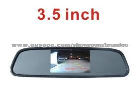3.5 Inch Car Mirror Type LCD Monitor, Support Rear Driving Model Bd-7135