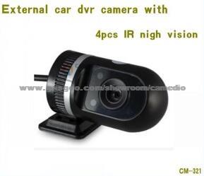 External Car DVR Camera With 4PCS IR Nigh Vision